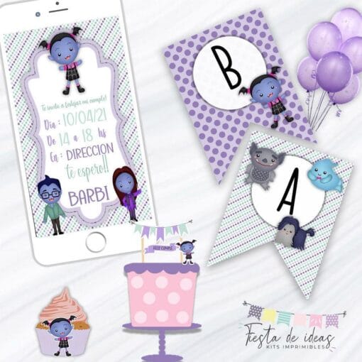 Kit Imprimible Vampirina-Fiesta de Ideas