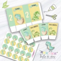 Kit Imprimible Dinosaurios-Fiesta de Ideas