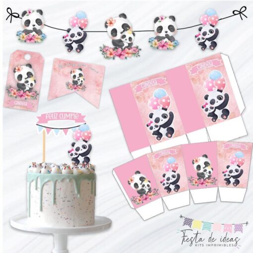 Kit Imprimible Osita shabby-Fiesta de Ideas