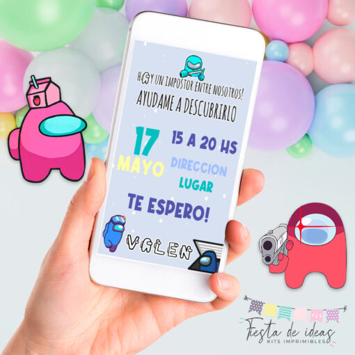 Kit Imprimible Among Us-Fiesta de Ideas