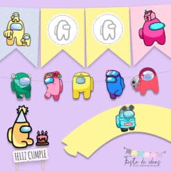Kit Imprimible Among Us-Fiesta de Ideas