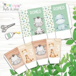 Kit Imprimible Animalitos Bebes Safari-Fiesta de Ideas