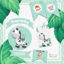 Kit Imprimible Animalitos de la Selva-Fiesta de Ideas