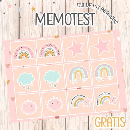 Memotest Arcoiris GRATIS