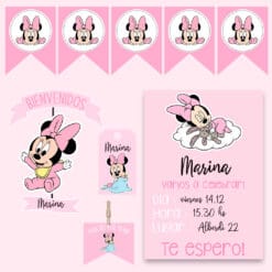 Kit Imprimible Minnie bebé