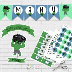Kit Imprimible Hulk