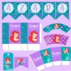 Kit Imprimible Sirenita Ariel