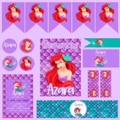 Kit Imprimible Sirenita Ariel