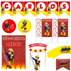 Kit Imprimible Sam el bombero
