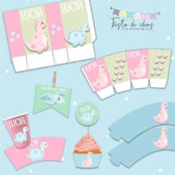 Kit Dinos pastel