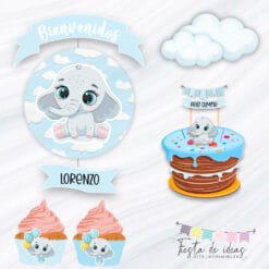Kit Elefantito celeste