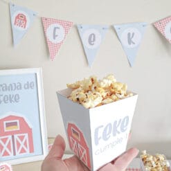 Kit Imprimible Granja pastel