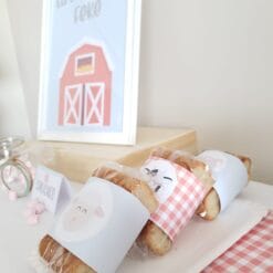 Kit Imprimible Granja pastel