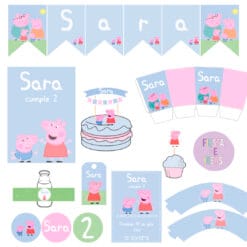 Kit Peppa pig pastel