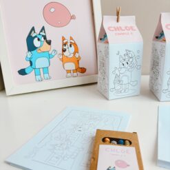 Caja milk box con kit para colorear
