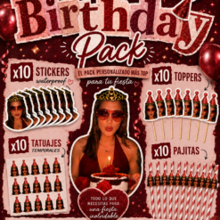 Kit de Fiesta Personalizado para Cumpleaños y Despedidas